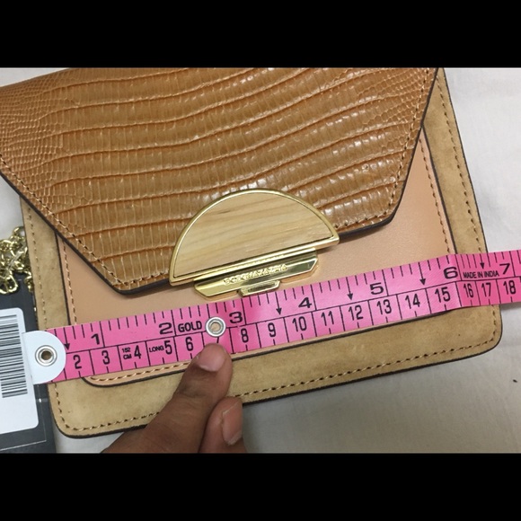 Authentic BCBGMAXAZRIA Elenora Brown Leather Sling Bag - Picture 11 of 15